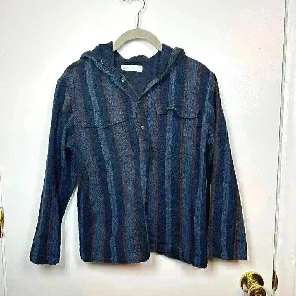 ZARA Women's Hooded Sweatshirt - Size 10